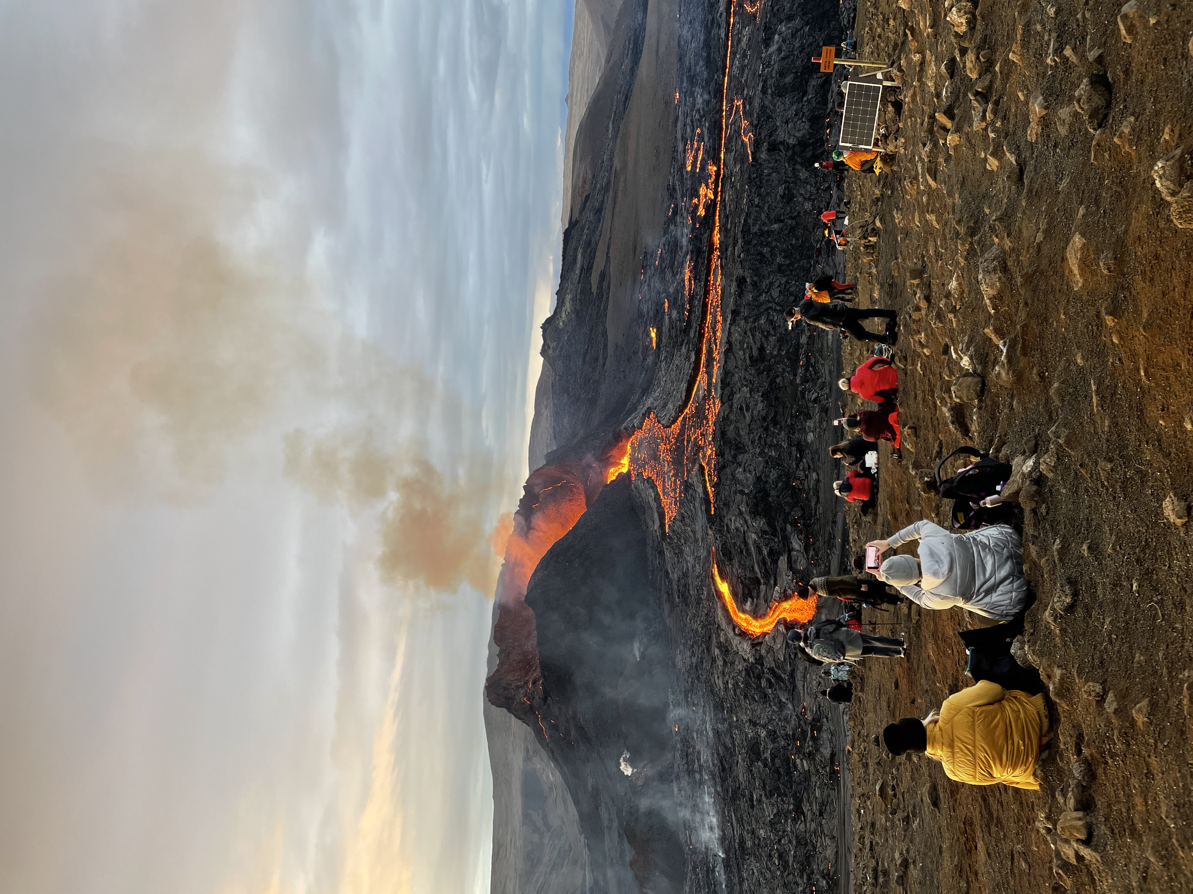 Figure 1. Fagradalsfjall eruption in 2021 (Courtesy of Lilja Gunnarsdóttir)